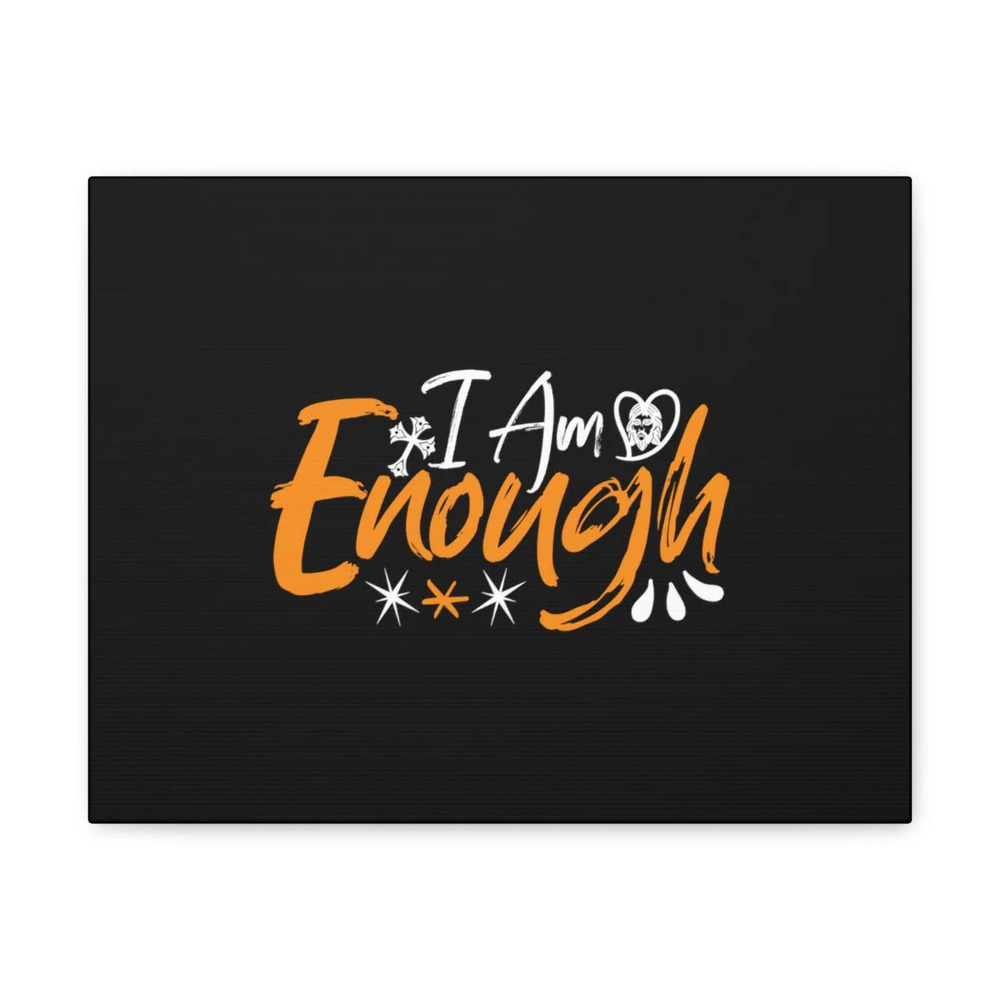Scripture Walls I Am Enough Orange 2 Corinthians 12:9 Christian Wall Art Bible
